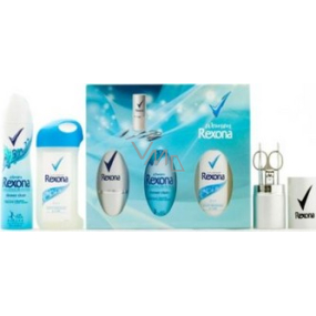 Rexona Shower Clean antiperspirant sprej + sprchový gel 2v1 + manikúra, kosmetická sada
