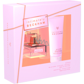 David Beckham Intimately Woman toaletní voda 30 ml + tělové mléko 150 ml, dárková sada