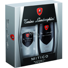 Tonino Lamborghini Mitico parfémovaný deodorant sklo pro muže 75 ml + sprchový gel 200 ml, kosmetická sada