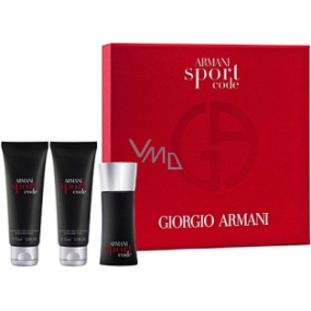 Giorgio Armani Code Sport Men toaletní voda 50 ml + 2 x sprchový gel 75 ml, dárková sada