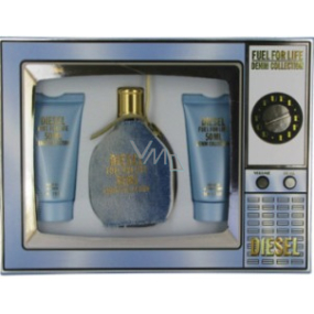 Diesel Fuel for Life Denim Collection Femme toaletní voda 50 ml + sprchový gel 50 ml + tělové mléko 50 ml, kosmetiská sada