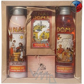 Bohemia Gifts Josef Lada Šípek a růže sprchový gel 200 ml + sůl 150 g + šampon 200 ml, kosmetická sada