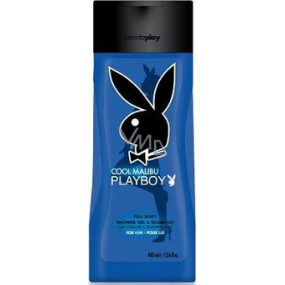 Playboy Malibu Cool Blue 2v1 sprchový gel a šampon pro muže 250 ml