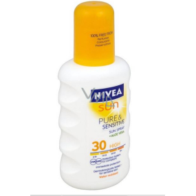 Nivea Sun Pure & Sensitive SPF30+ sprej na opalování 200 ml