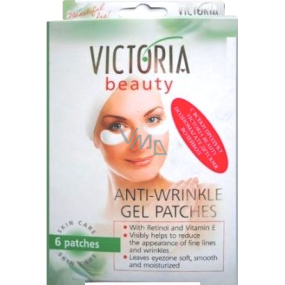 Victoria Beauty Anti-Wrinkle gel Patches Náplasti na vrásky 6 kusů krabička