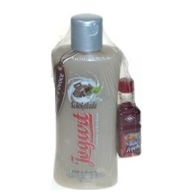 Bohemia Gifts Čokoláda Jogurtový sprchový gel 250 ml a likér 0,02 l, kosmetická sada