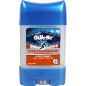 Gillette High Performance Odor Elimination Clear antiperspirant deodorant stick gel pro muže 70 ml