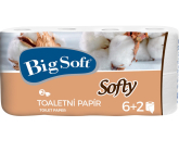 Big Soft Softy parfémovaný toaletní papír bílý 2 vrstvý 200 útržků 8 rolí