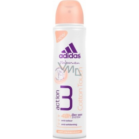 Adidas Action 3 Cotton Touch antiperspitant deodorant sprej pro ženy 150 ml