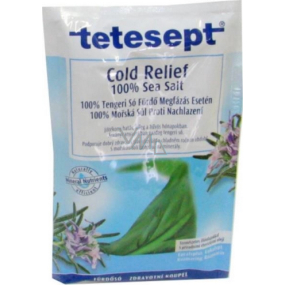 Tetesept Nachlazení Eukalyptus + Rozmarýn 100% Mořská sůl pro prokrvení celého těla 80 g Cold Relief