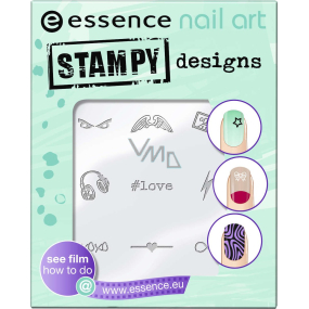 Essence Nail Art Stampy Designs šablony na razítko 01 Have Fun!