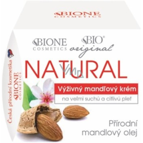 Bione Cosmetics Mandle original natural výživný mandlový krém velmi suchá a citlivá pleť 51 ml