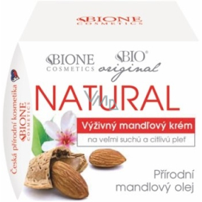 Bione Cosmetics Mandle original natural výživný mandlový krém velmi suchá a citlivá pleť 51 ml