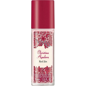 Christina Aguilera Red Sin parfémovaný deodorant sklo pro ženy 75 ml