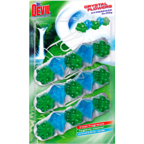 Dr. Devil Natur Fresh Crystal Flowers Wc závěs 3 x 30 g
