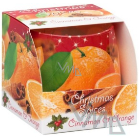 Candles Christmas Spices Cinnamon & Orange vonná svíčka ve skle 100 g