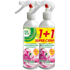 Air Wick Aqua Mist Růžové květy tekutý 2 x osvěžovač vzduchu 345 ml
