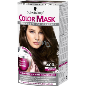 Schwarzkopf Color Mask barva na vlasy 400 Tmavě hnědý