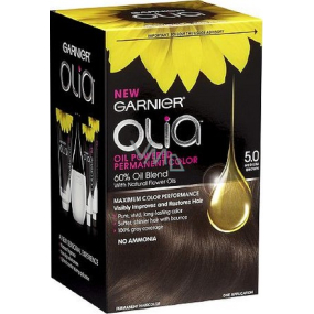 Garnier Olia barva na vlasy bez amoniaku 5.0 Hnědá