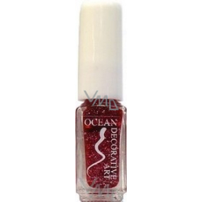 Ocean Decorative Art zdobící lak na nehty odstín 51 růžový třpyt 5 ml