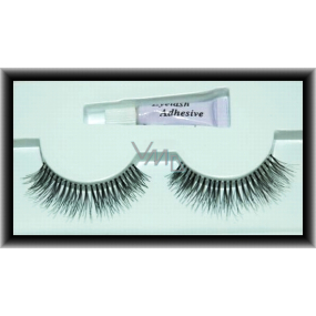 EyelaShes Umělé řasy s lepidlem 41 černé 1 pár