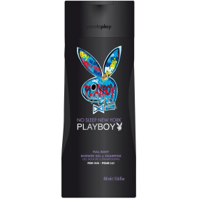Playboy No Sleep New York 2v1 sprchový gel a šampon pro muže 400 ml