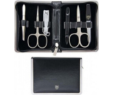 Kellermann 3 Swords Luxusní manikúra 6 dílná Articial Leather Black z vysoce kvalitní umělé kůže Black 5217 P N