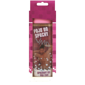 Bohemia Gifts Pojď do sprchy sprchový gel růžový s originální 3D etiketou 300 ml