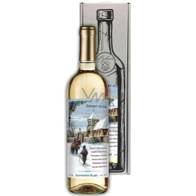 Bohemia Gifts Sauvignon Blanc Štědrý večer nastal víno 750 ml, dárková sada