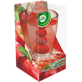 Air Wick Pearl Infusions Rubínově červená jablka vonná gelová svíčka sklo 120 g