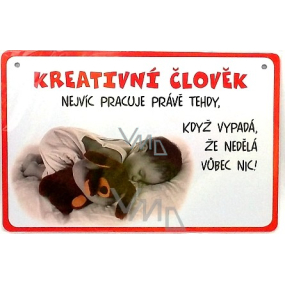 Nekupto Humor po Česku humorná cedulka 15 x 10 cm 1 kus