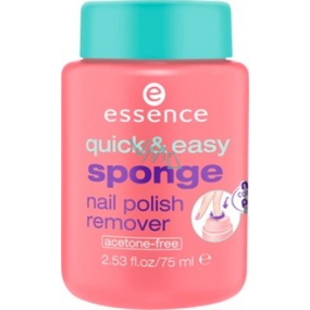 Essence Quick & Easy Sponge Nail Polish Remover odlakovač na nehty 75 ml