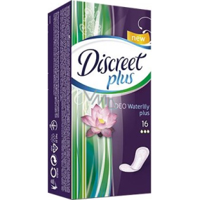 Discreet Deo Plus Water Lily Plus intimní vložky 16 kusů