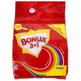 Bonux Color 3v1 prací prášek na barevné prádlo 20 dávek 1,5 kg