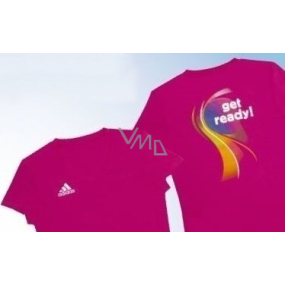 Adidas tričko velikost M růžové pro ženy 1 kus