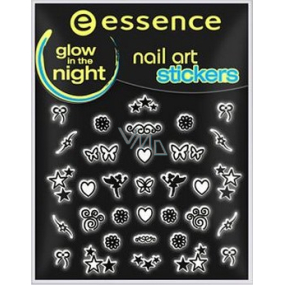 Essence Nail Art Sticker nálepky na nehty 12 Glow In The Night 1 aršík