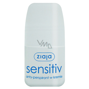 Ziaja Sensitive Creamy kuličkový antiperspirant deodorant roll-on pro ženy 60 ml