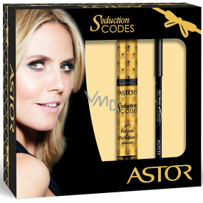Astor Seduction Codes N1 stylingová řasenka černá 10,5 ml + kajalová tužka na oči černá 3 g, kosmetická sada