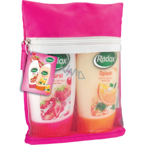 Radox Splash sprchový gel 250 ml + Burst sprchový gel 250 ml + taška, kosmetická sada