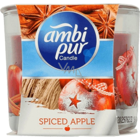 Ambi Pur Spiced Apple vonná svíčka ve skle 100 g