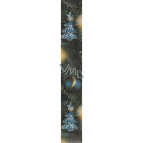 Nekupto Dárkový balicí papír 70 x 200 cm Vánoční Tmavě modrý zlatá hvězda