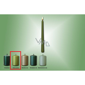 Lima Svíčka hladká metal světle zelená kónická 22 x 250 mm 1 kus