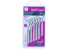 Soft Dent mezizubní kartáček zahnutý L 0,7 mm 6 kusů