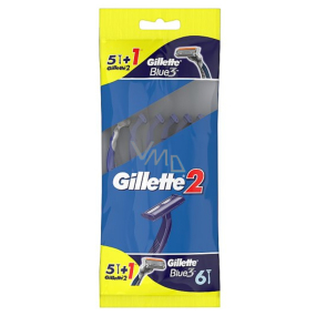 Gillette2 Blue3 pohotová holítka 6 kusů pro muže