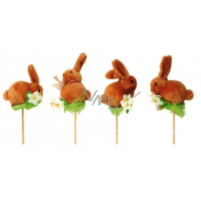 Zajíc hnědý zápich 7 cm + špejle