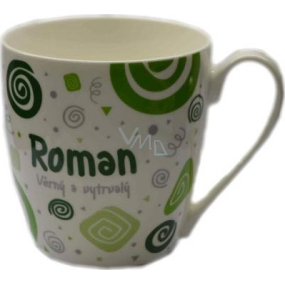 Nekupto Twister hrnek se jménem Roman zelený 0,4 litru