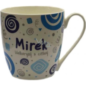 Nekupto Twister hrnek se jménem Mirek modrý 0,4 litru