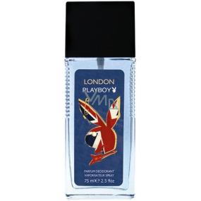 Playboy London parfémovaný deodorant sklo pro muže 75 ml