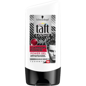 Taft Looks Carbon Force silná fixace gel na vlasy 150 ml