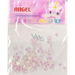 Angel Ozdoby na nehty kytičky a hvězdičky růžové 1 balení